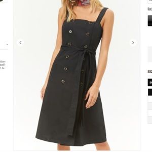 Buttoned Black Dress🖤